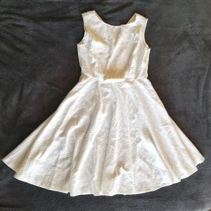 NWT white lace a line Audrey Hepburn a-line dress